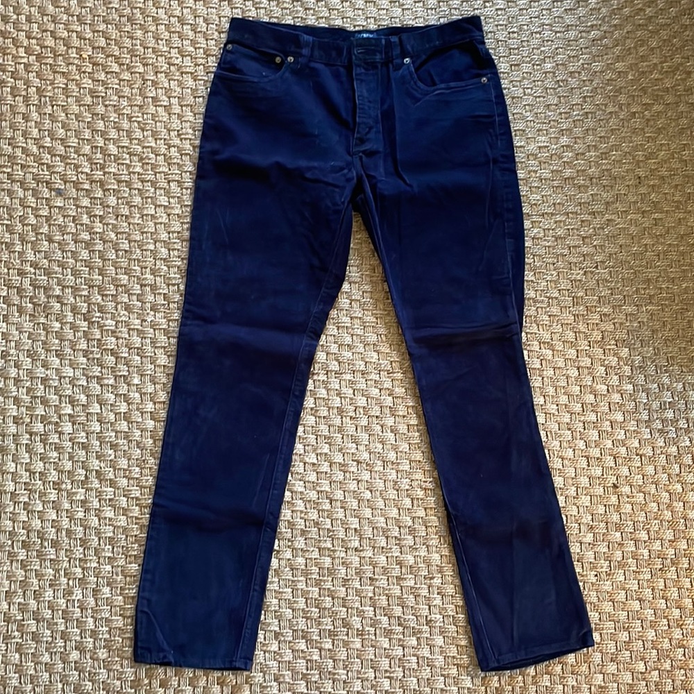 Blue corduroys from J Crew